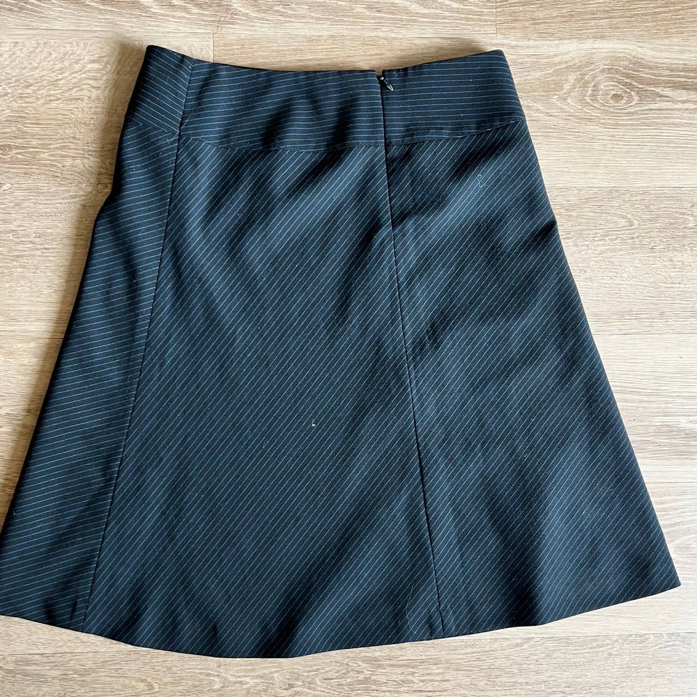 Express Design Studio Size 2 A Line Pinstriped Sk… - image 2